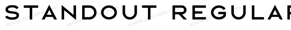 Standout Regular字体转换